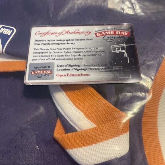 DeAndre Ayton Signed Phoenix Suns NBA Jersey JSA Certified - Picture 5 of 7